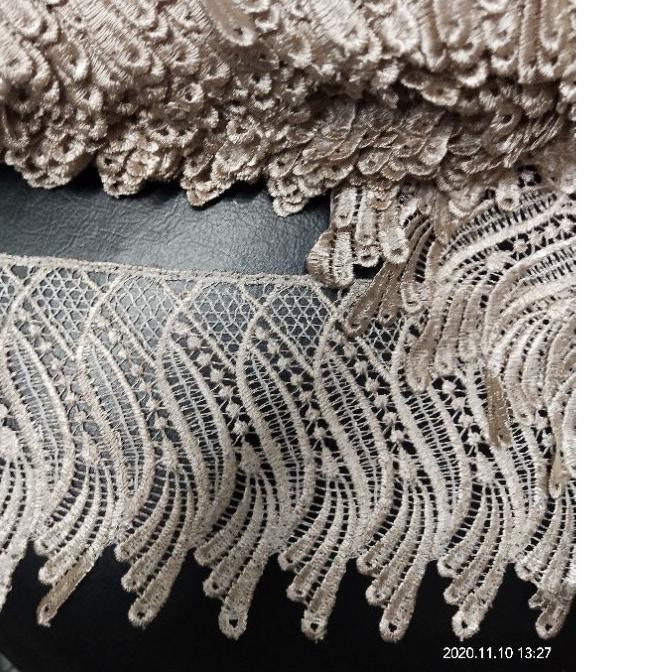 ♥ Renda bordir gyper kembang lancip renda lebar renda giper putih renda hitam renda oki renda mukena