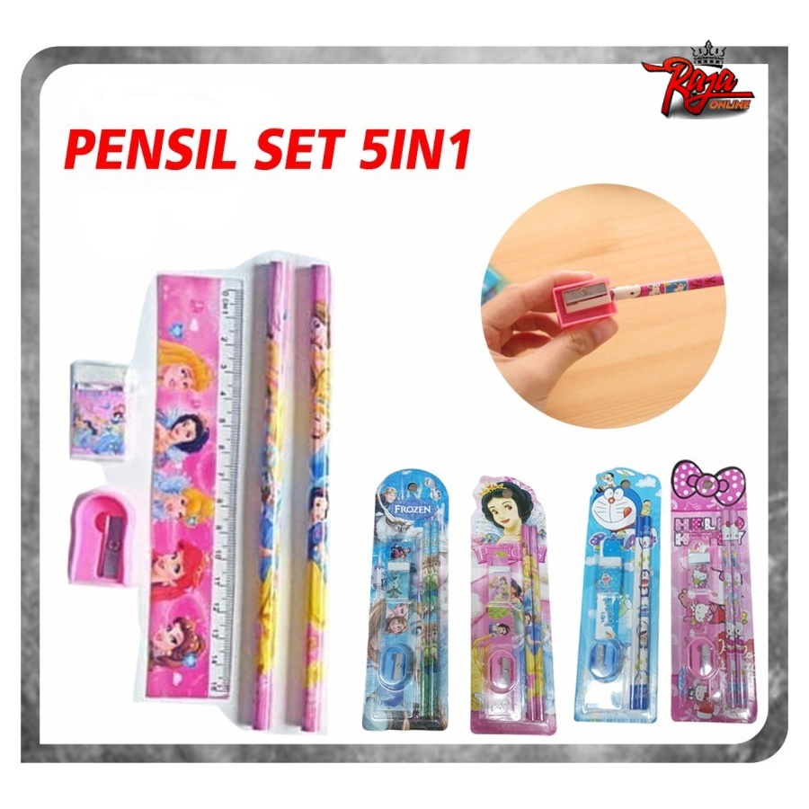 Alat Tulis Paket Pensil Set Karakter