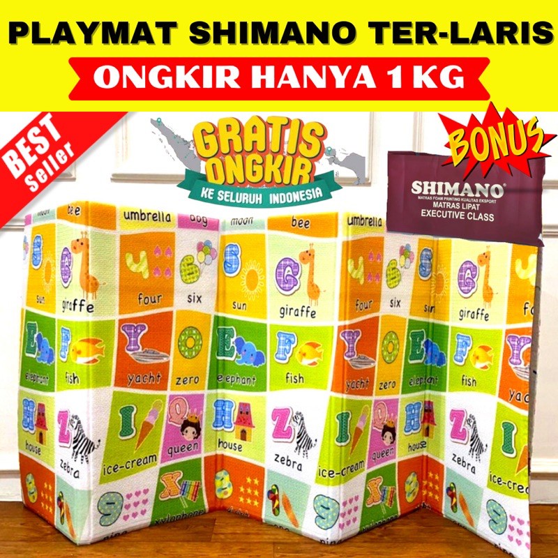 SHIMANO - Playmat Baby Ukuran Jumbo Besar - Matras Bayi - Karpet Bayi - Playmat Anak - Playmat Foam Lipat uk 200x180