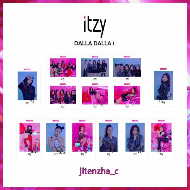 SIGNED POLAROID ITZY DALLA DALLA
