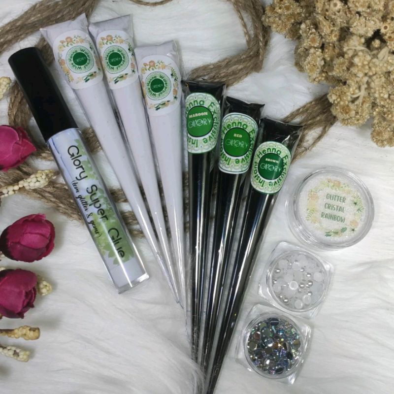 PAKET HENNA AZALEA, HENNA WEDDING, HENNA PUTIH