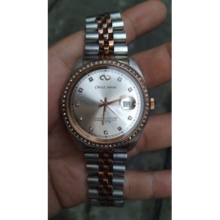 jam tangan christ verra automatic second bekas original