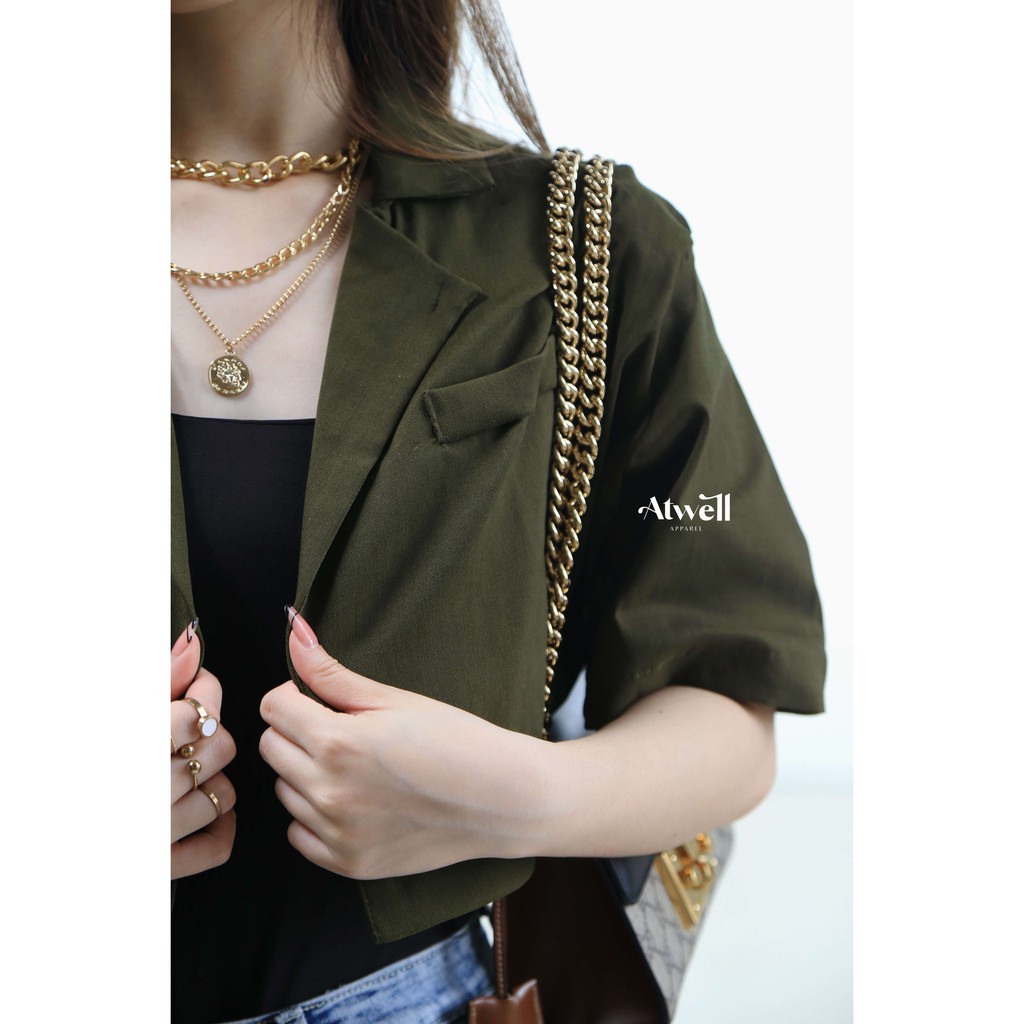 BEFAST - ZRD OOTD Wanita Blazer ARNY / BLYTHE CROP BLAZER / Blazer Wanita Terbaru / Blazer Crop Polos / Fashion Wanita Modis / Atasan Blazer Lengan Pendek / OOTD Kekiniaan Terbaru Trendy