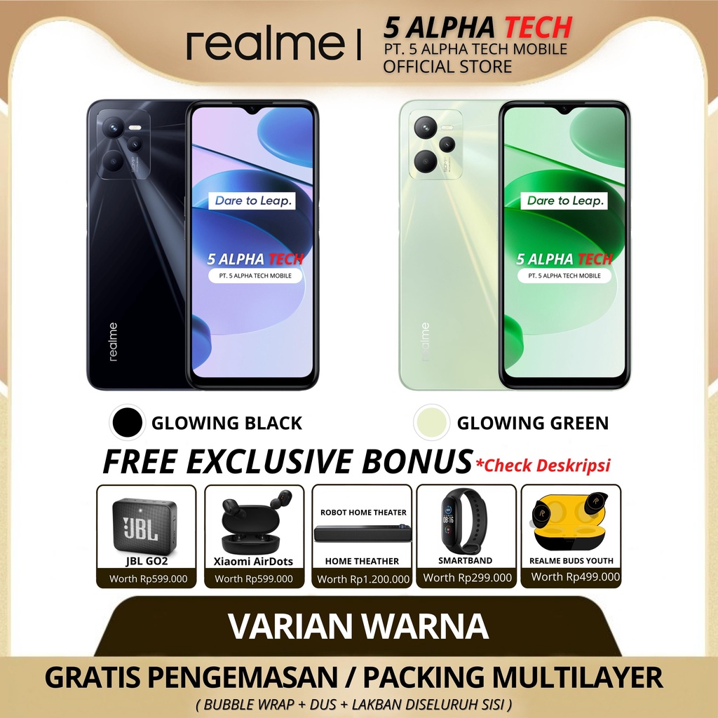 REALME C51 NFC 8/128GB ( 4GB + 4GB DYNAMIC RAM ) GARANSI RESMI REALME