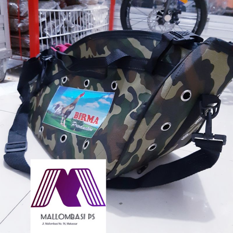 TAS BAWA JINJING KISO KANDANG AYAM Army Armi Loreng Doreng BERKUALITAS TEBAL