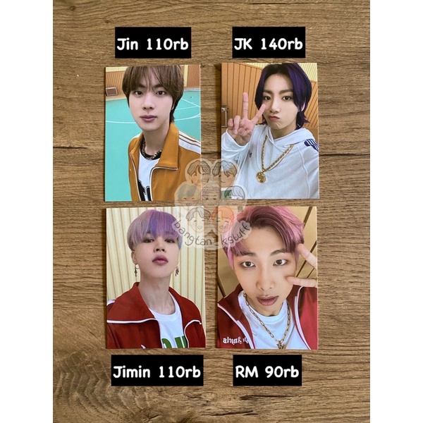 [READY STOCK] BTS BUTTER CARDIGAN PHOTOCARD SHARING