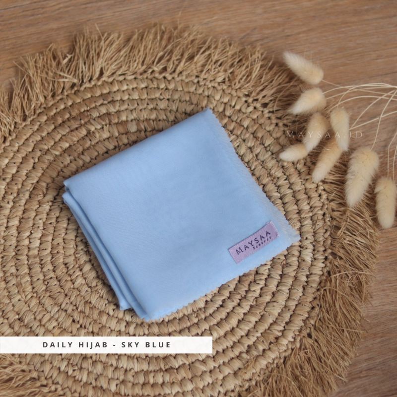 Katalog DAILY HIJAB SQUARE/ POLYCOTTON /Bella square-Sky blue