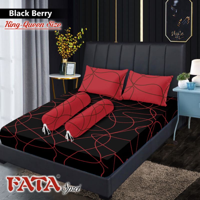 Harga Gila Fata - Sprei Motif Blackberry Ukuran King 180x200 / Queen 160x200 9myoWzigeylkX