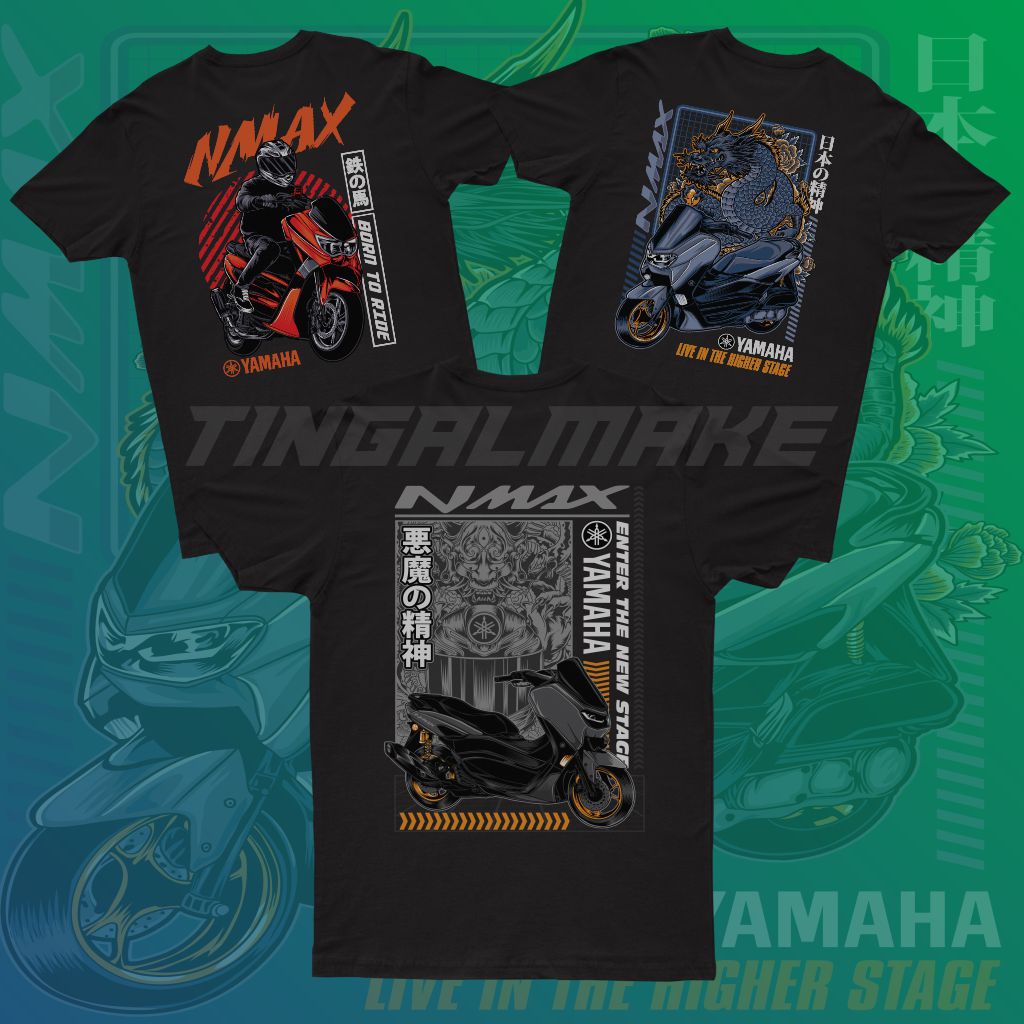 DTF | Kaos Baju NMAX MATIC Tshirt | Kaos Pria Wanita | Kaos Otomotif Motor Mania | Sablon Digital Te