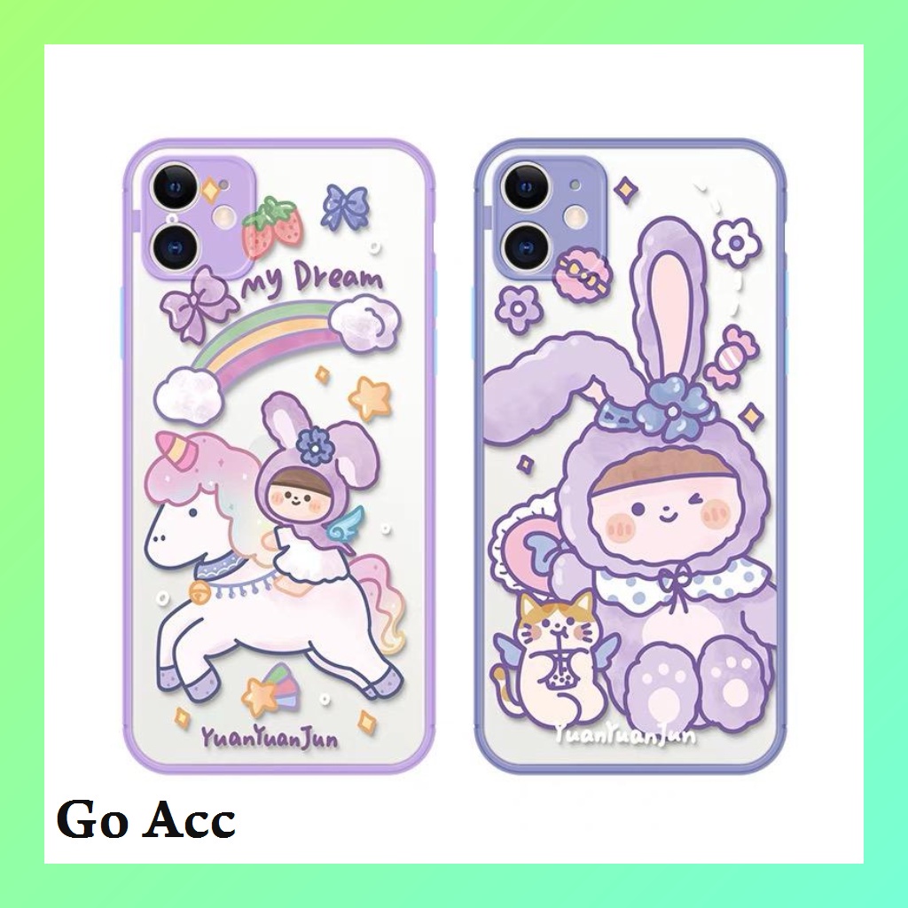 Softcase Unik Ungu Lilac Oppo A15 A15s A31 A33 A53 A3S A5 A9 A52 A72 A92 2020 F9 A16 A37/Neo 9 Realme C21y Xiaomi Redmi 8