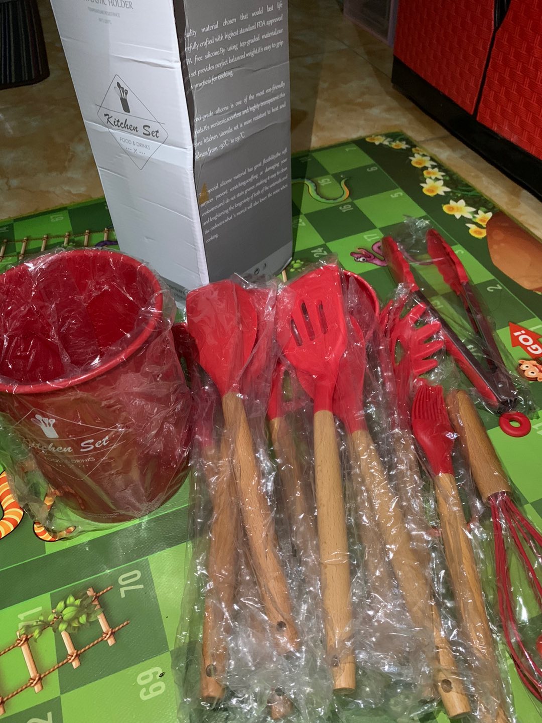 Silicone Spatula Utensil Kitchen Set Alat Masak Dapur Silikon