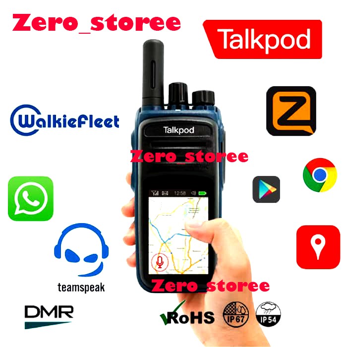 Talkpod N58 HT POC 4G LTE Touchscreen Wifi Playstore Zello Walkiefleet HT server Android