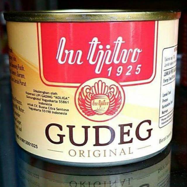 Gudeg Kaleng Original / Gudeg Kaleng Bu Tjitro 1925 /  Ole Ole Khas Jogja