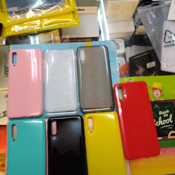 Softcase vivo y17 case glossy silikon warna soft case