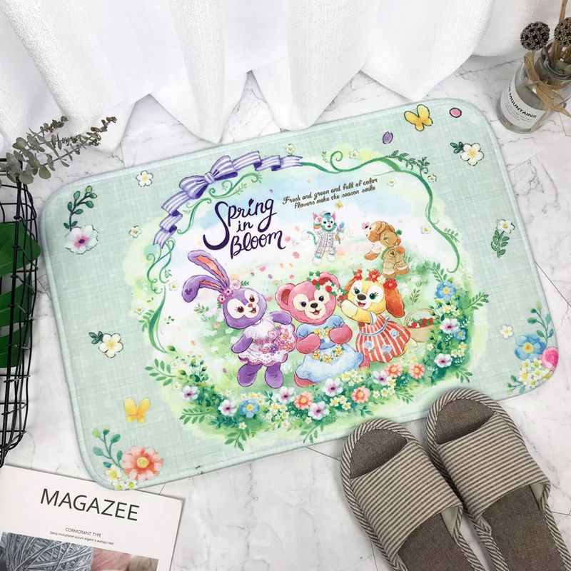 KESET ALAS KAKI WINNIE THE POOH DUFFY STELLA LOU STITCH DEKORASI RUMAH IMPOR