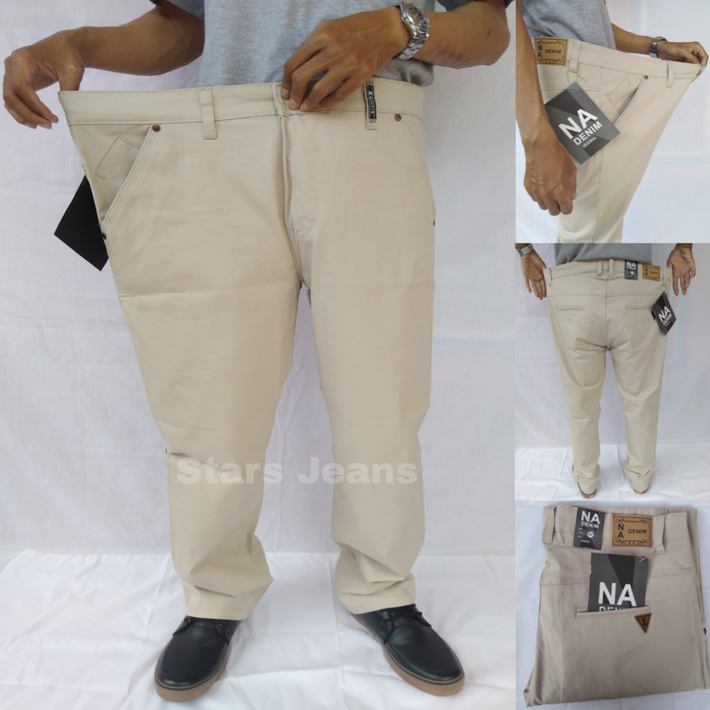 Celana Chino Jumbo Pria Premium Diskon Besar