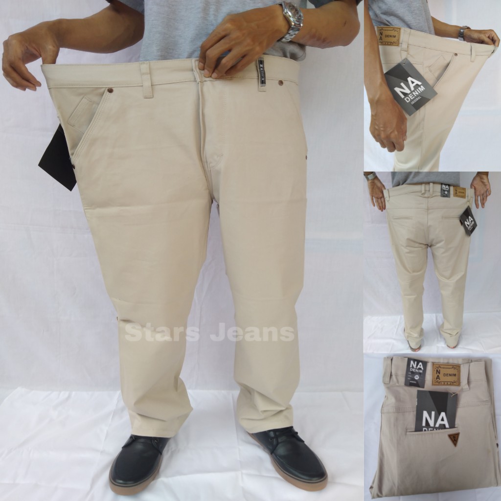 BIG SIZE / JUMBO 39-44 Celana Chino Panjang Pria Premium Reguler Fit