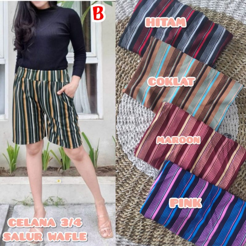 [Fashion Wanita] KULOT SALUR celana pendek | dugem | murah | tebal