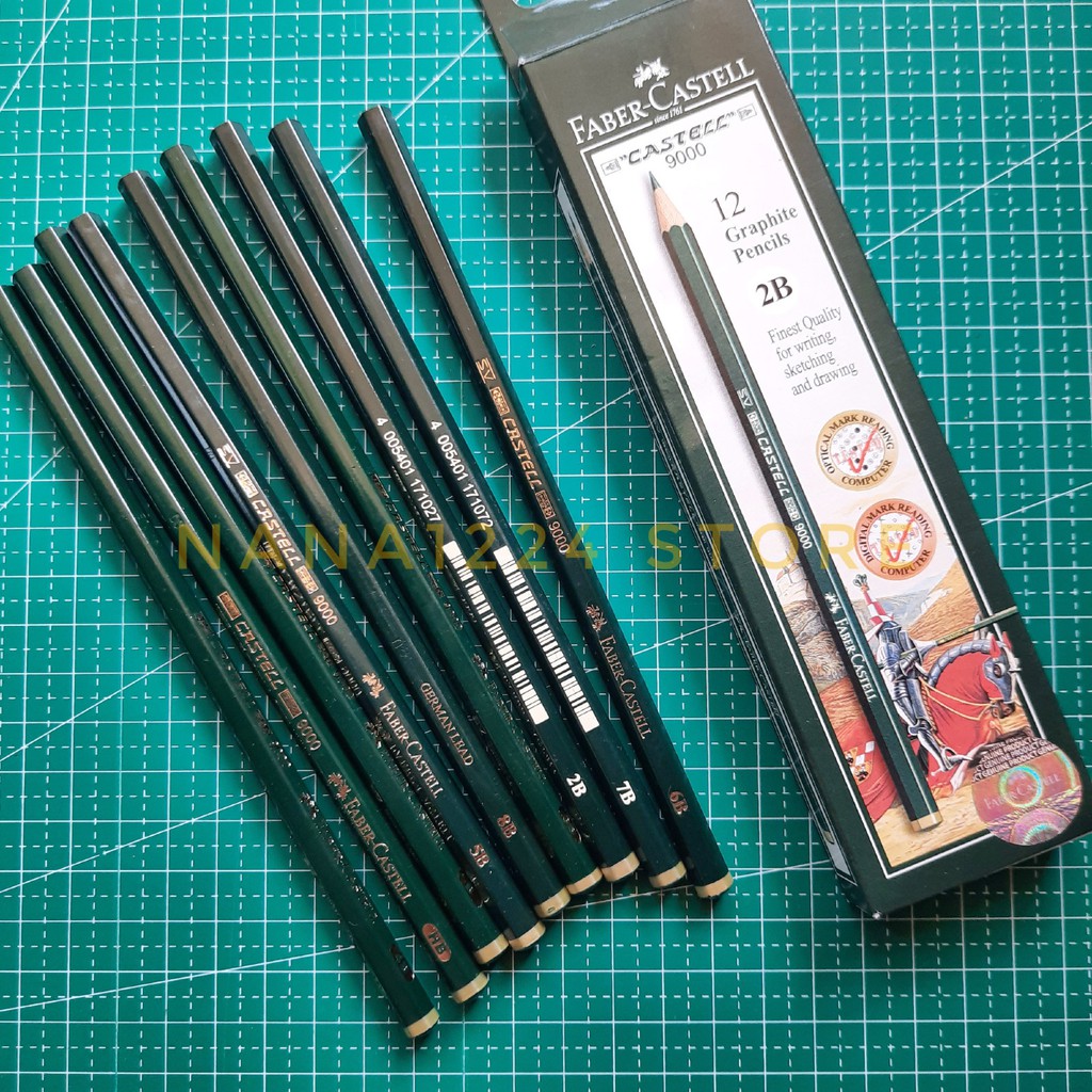 

PENSIL FABER CASTELL HB B 2B 3B 4B 5B 6B 7B 8B SATUAN