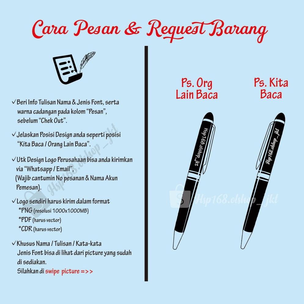 

[KODE QFKW8] PULPEN CUSTOM Klip Parker HS-TW222 | Pulpen Metal | Free Custom LASER NAMA