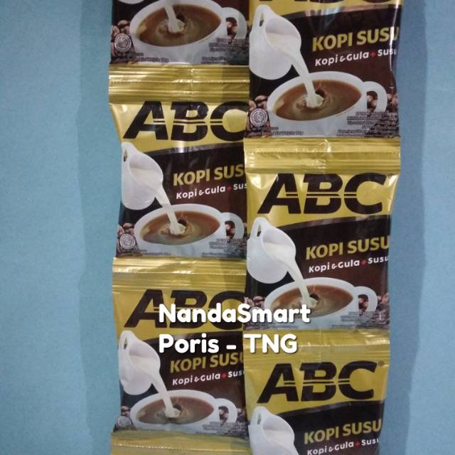 

Promo !! Kopi Abc susu per renteng isi 10 sachet Rp. 20.000