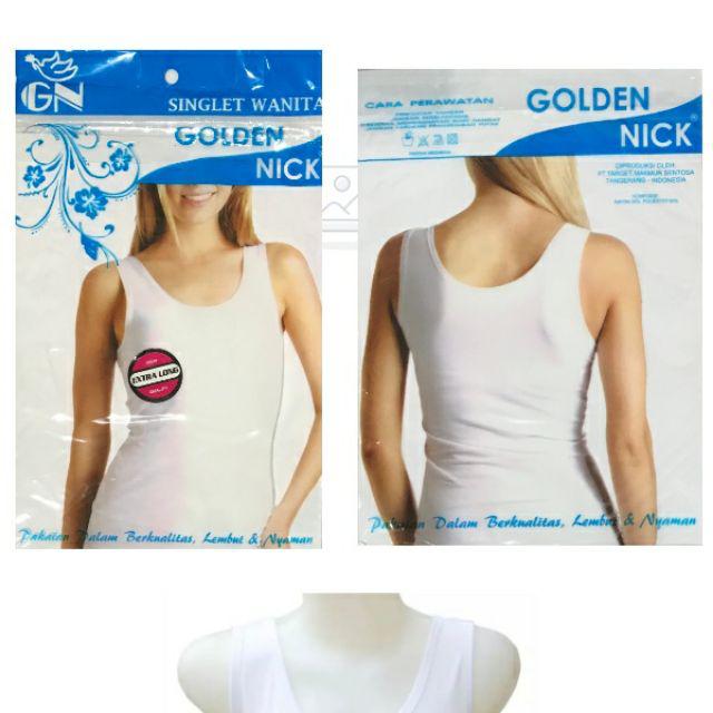 Singlet Golden Nick Tank Top GN Katun-Putih