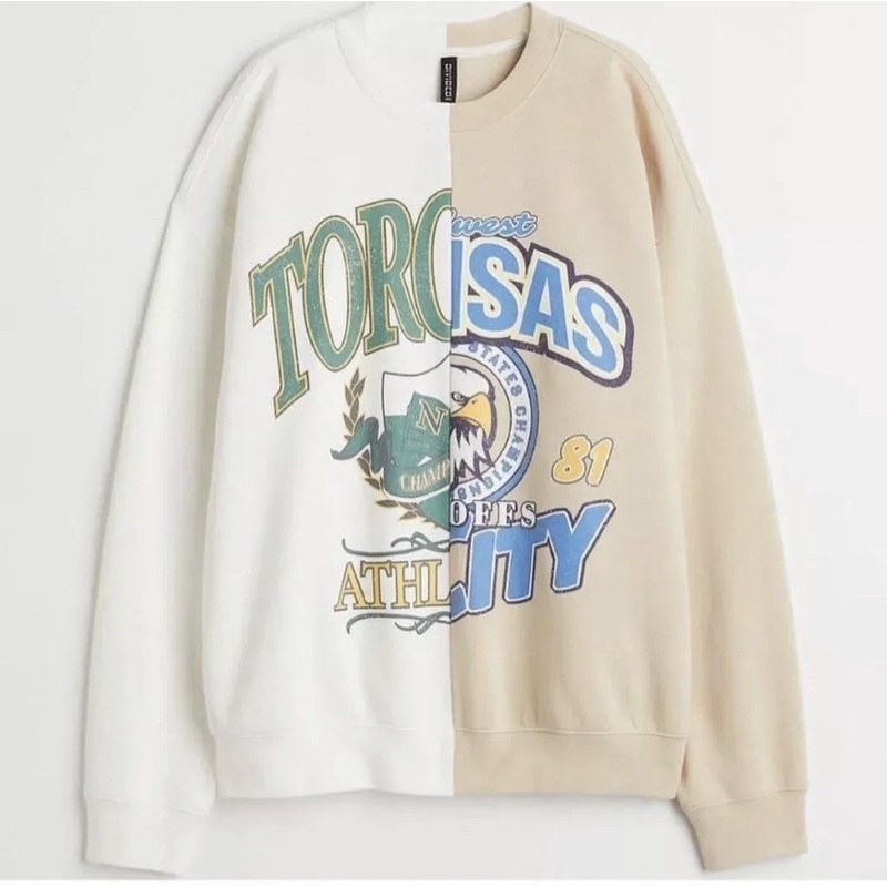 TOROSAS COMBIE Sweater Crewneck Oblong Oversize | Outerwear Wanita Bahan Fleece Tebal Kekinian Korean Style