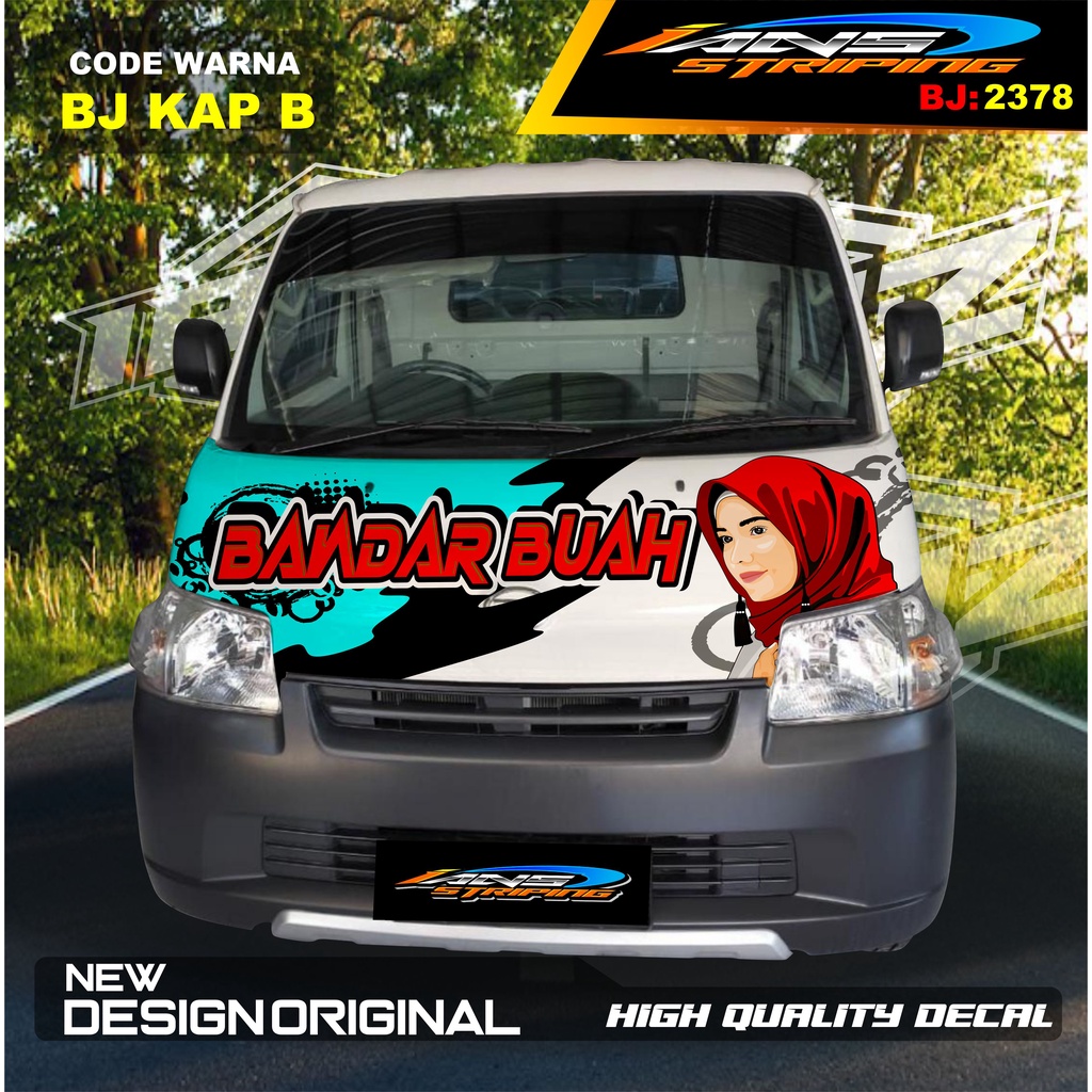 VARIASI STIKER KAP KABIN DEPAN MOBIL GRANMAX PICK UP / VARIASI STIKER KABIN DEPAN PICK UP / DECAL STIKER KABIN CARRY PICK UP L300 DLL
