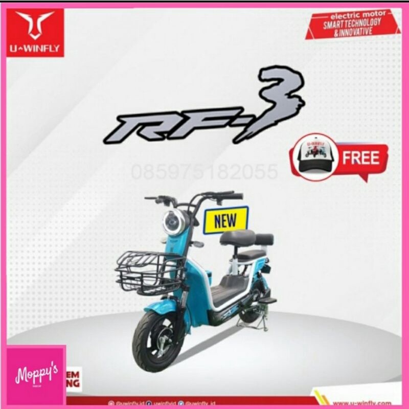 sepeda listrik uwinfly redfish 3 garansi resmi