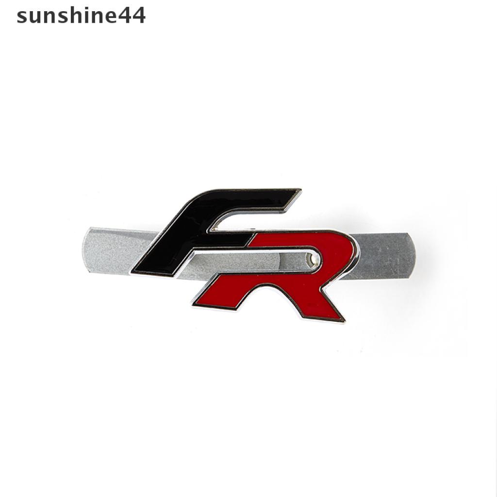 Sunshine Stiker Emblem / Badge 3D FR Bahan Zinc Alloy Untuk Grill Depan Mobil