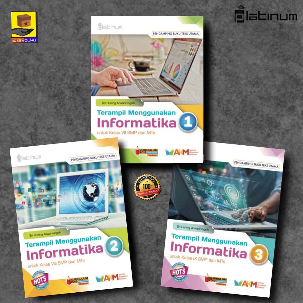INFORMATIKA SMP KELAS 7 8 9 PLATINUM HOTS / TIK SMP / SEKOLAH PENGGERAK