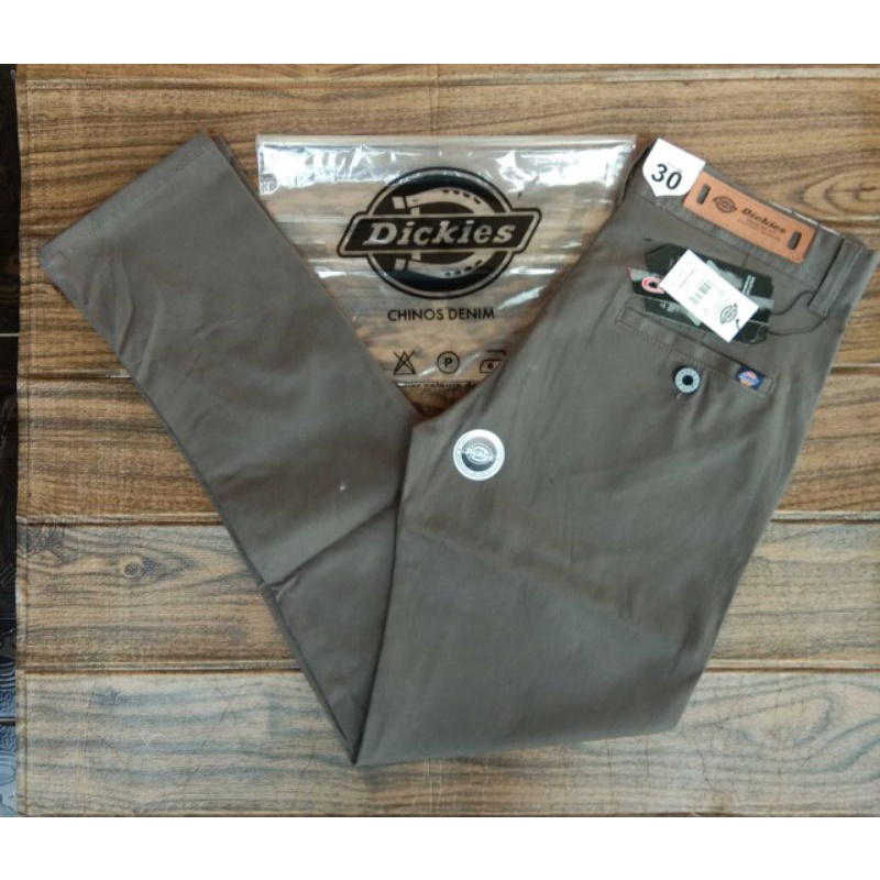 Celana Chino Abu Tua Panjang Distro Dickies