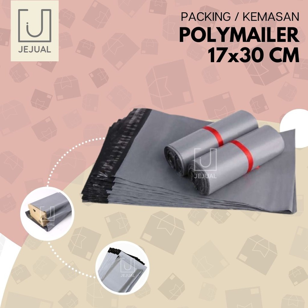 

POLYMAILER 17x30cm Perbiji Plastik Packing Onlineshop/Kemasan Amplop Perekat Online Shop 17 x 13 cm