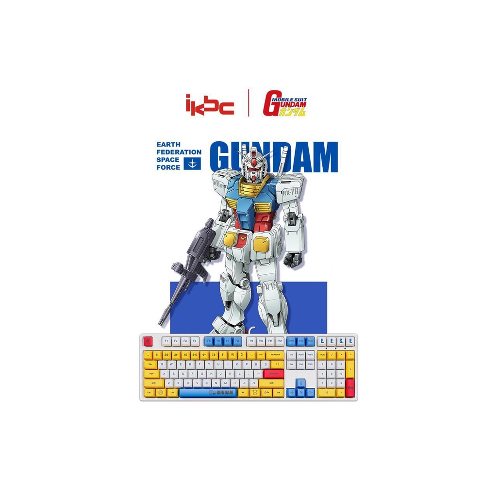 iKBC Gundam RX-78-2 C210 Fullsize Mechanical Gaming Keyboard