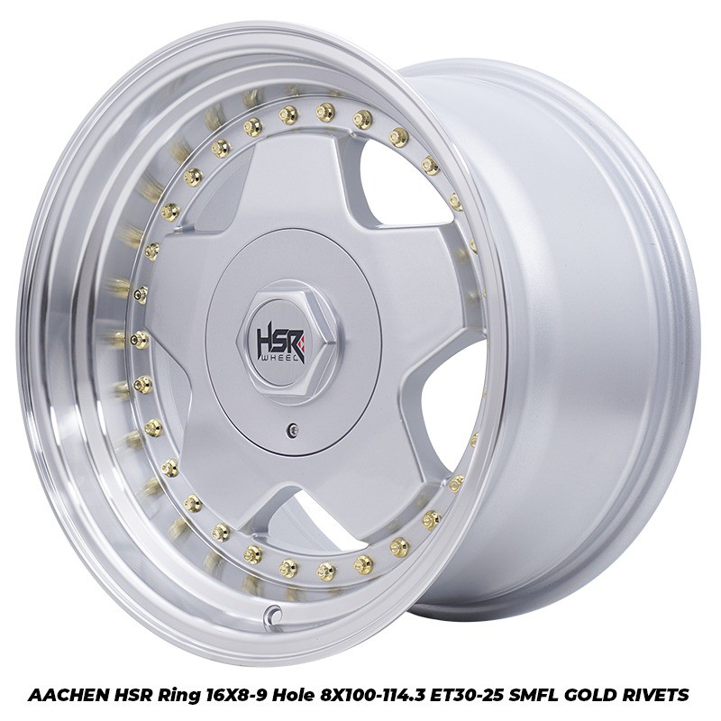 Velg Mobil Celong R16 Jazz Kijang Fiesta Velg HSR AACHEN Ring 16 Lebar 8/9