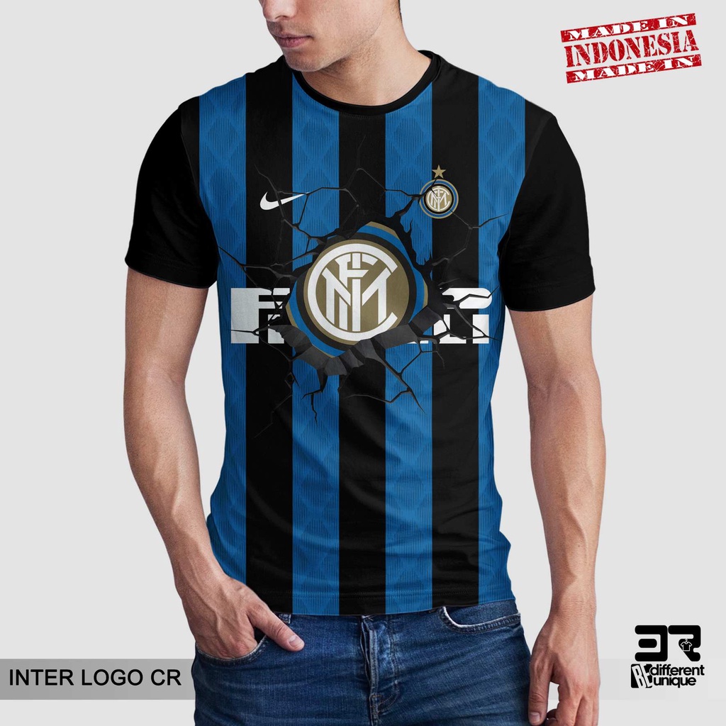 [ COD ] KAOS PRINTING GAMBAR TEAM SEPAKBOLA INTER MILAN logo cr - BAJU SEPAK BOLA DISTRO ORIGINAL MO