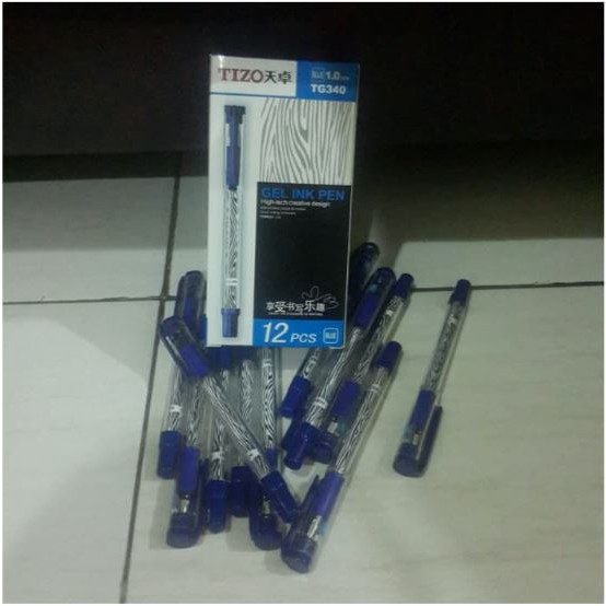 

Pulpen Gel Ink TIZO Zebra Warna Biru (TG340)