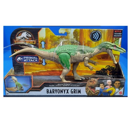 Sale mainan: Jurassic World Primal Attack Baryonyx Grim Original Mattel