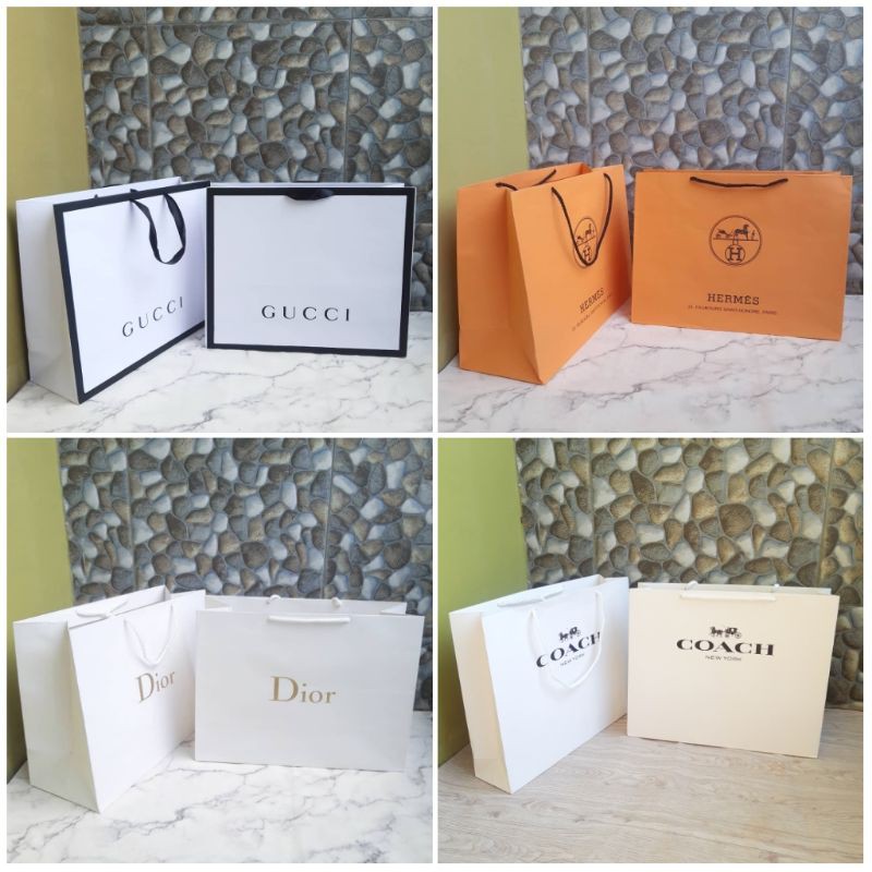 Paperbag Size Large Shopping Bag Branded bisa muat Tas Besar dan Box Sepatu