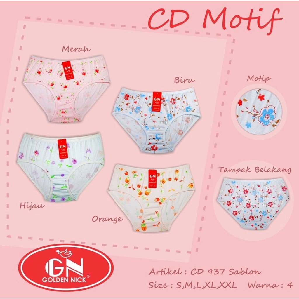 GOLDEN NICK 937 S SABLON - CD CELANA DALAM WANITA