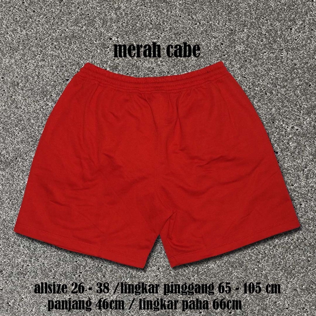 BOARDSHORT/BOXER/PRIA/UNISEX/MERAH