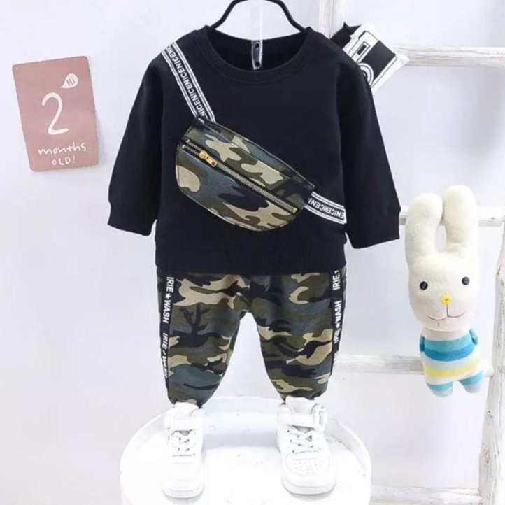 SETELAN BAJU PANJANG BAYI ANAK MOTIF WASBAG ARMY LORENG SIZE 1-5 TAHUN BAHAN KATUN LEMBUT TERBARU/ SETELAN BAJU PANJANG BAYI ANAK LAKI LAKI/ SETELAN BAJU PANJANG BAYI ANAK PEREMPUAN/ SETELAN BAJU PANJANG BAYI ANAK COWO/ SETELAN BAJU PANJANG BAYI ANAK CEWE