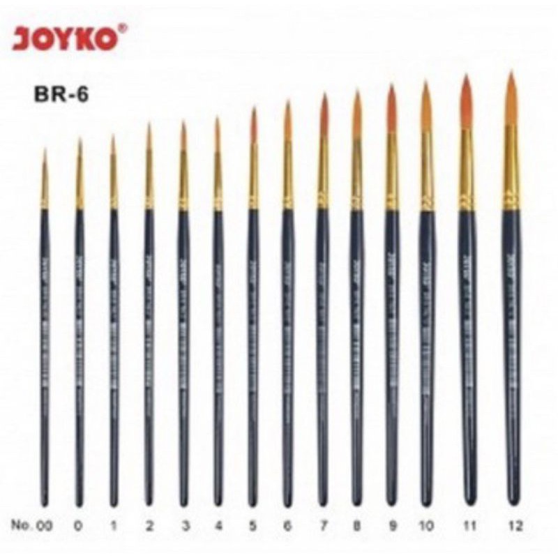 

Kuas lukis BR-6 Joyko No.00-12