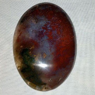 batu akik lumut merah kristal