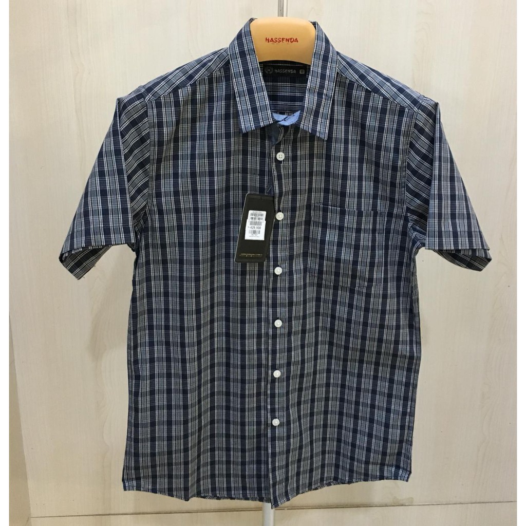 KEMEJA PRIA KOTAK HASSENDA / BAJU ATASAN HASSENDA MAN