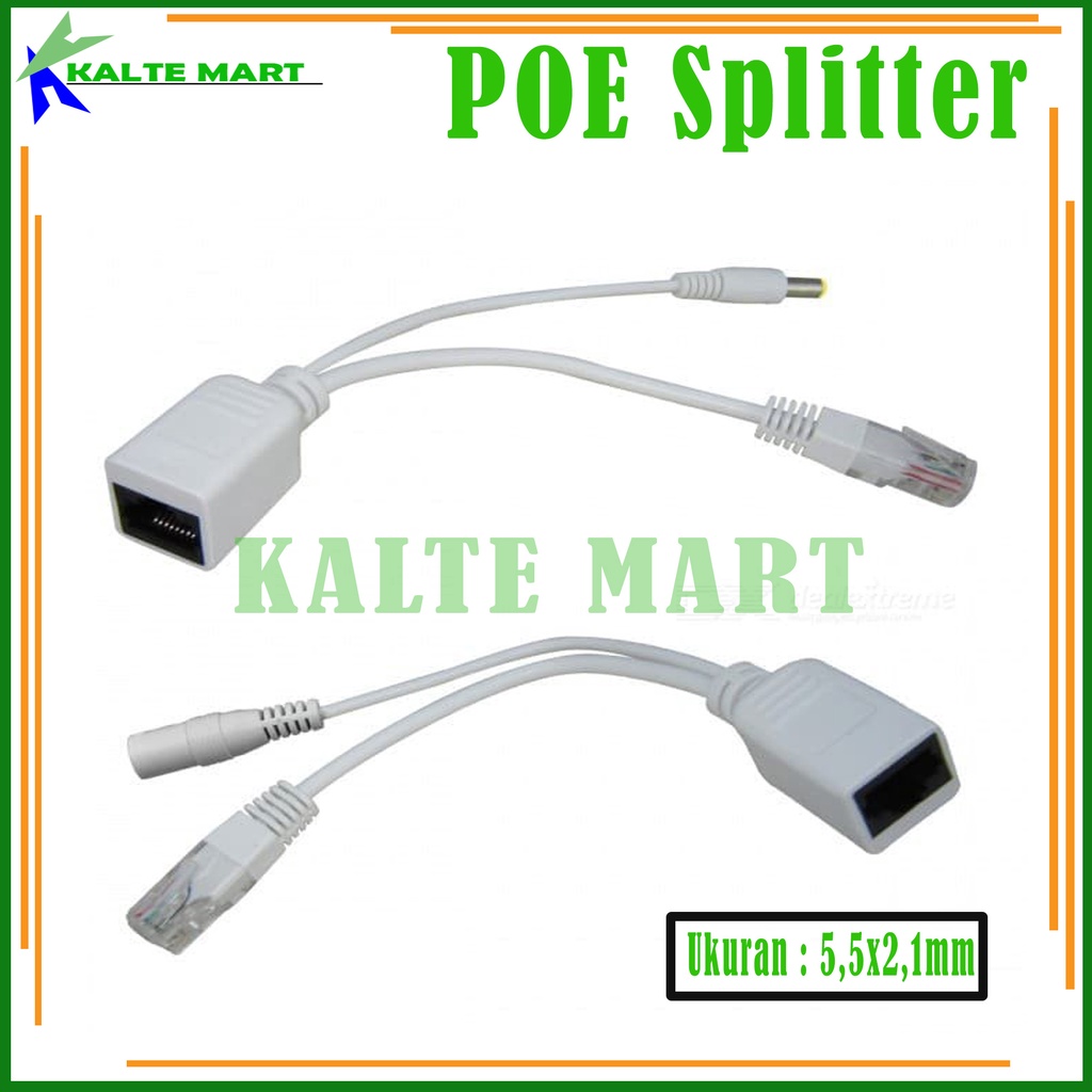 Kabel POE Injector &amp; POE Splitter (SET) / Kabel POE Set