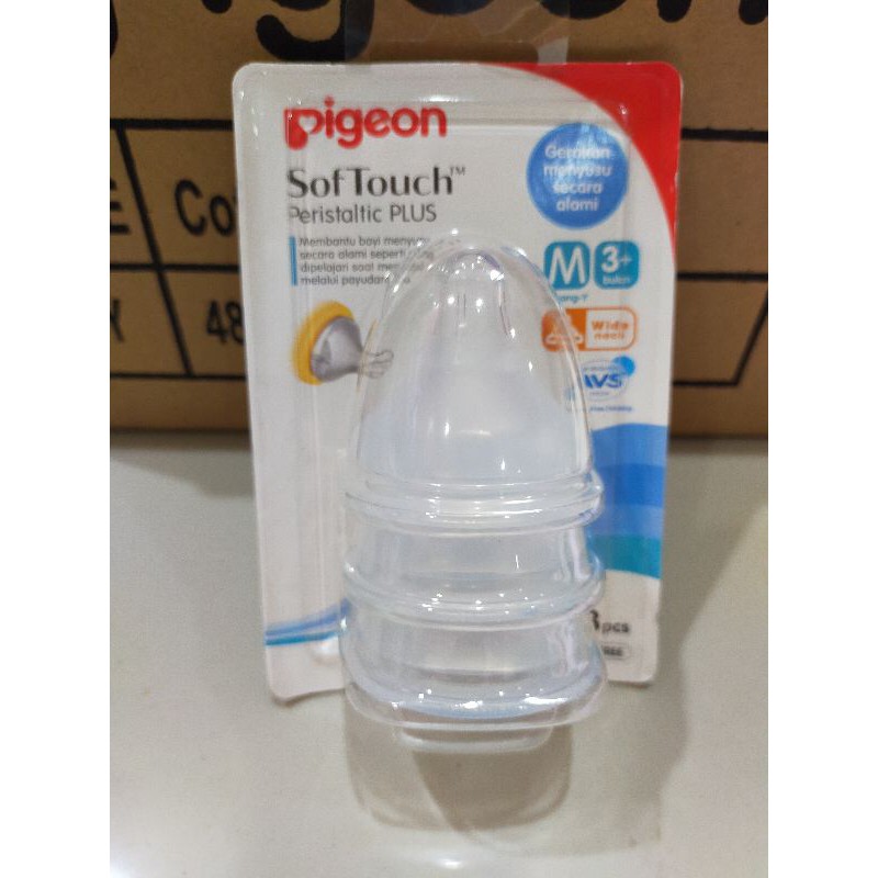 Pigeon soft touch peristaltic nipple