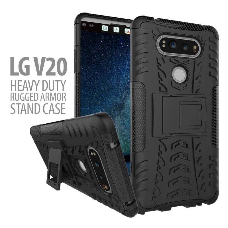 LG V20 - Heavy Duty Rugged Armor Stand Case