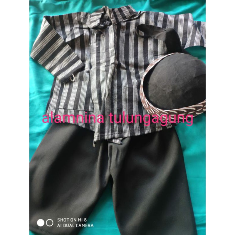 setelan bayi tedhak siten lurik sorjan Surjan 7bln