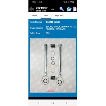 suling as shock depan grand atau Revo absolute non ori